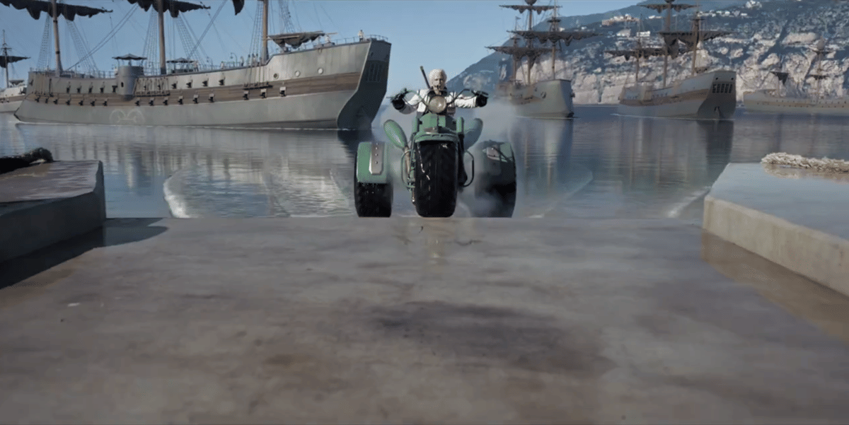 Billower Bike Smoker One Piece Callum Kerr. (Dok. Netflix/One Piece)