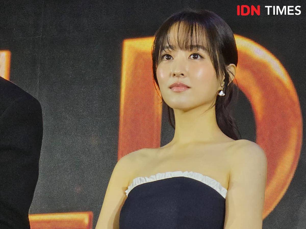 Park Bo Young di acara Disney+ Originals Preview 2025 di Disenyland Hong Kong, Kamis (13/11/2025).