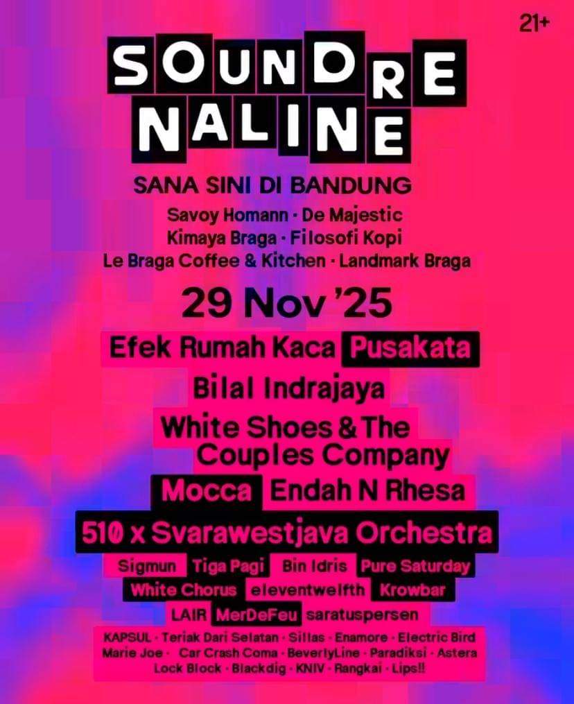 daftar lineup Soundrenaline 2025