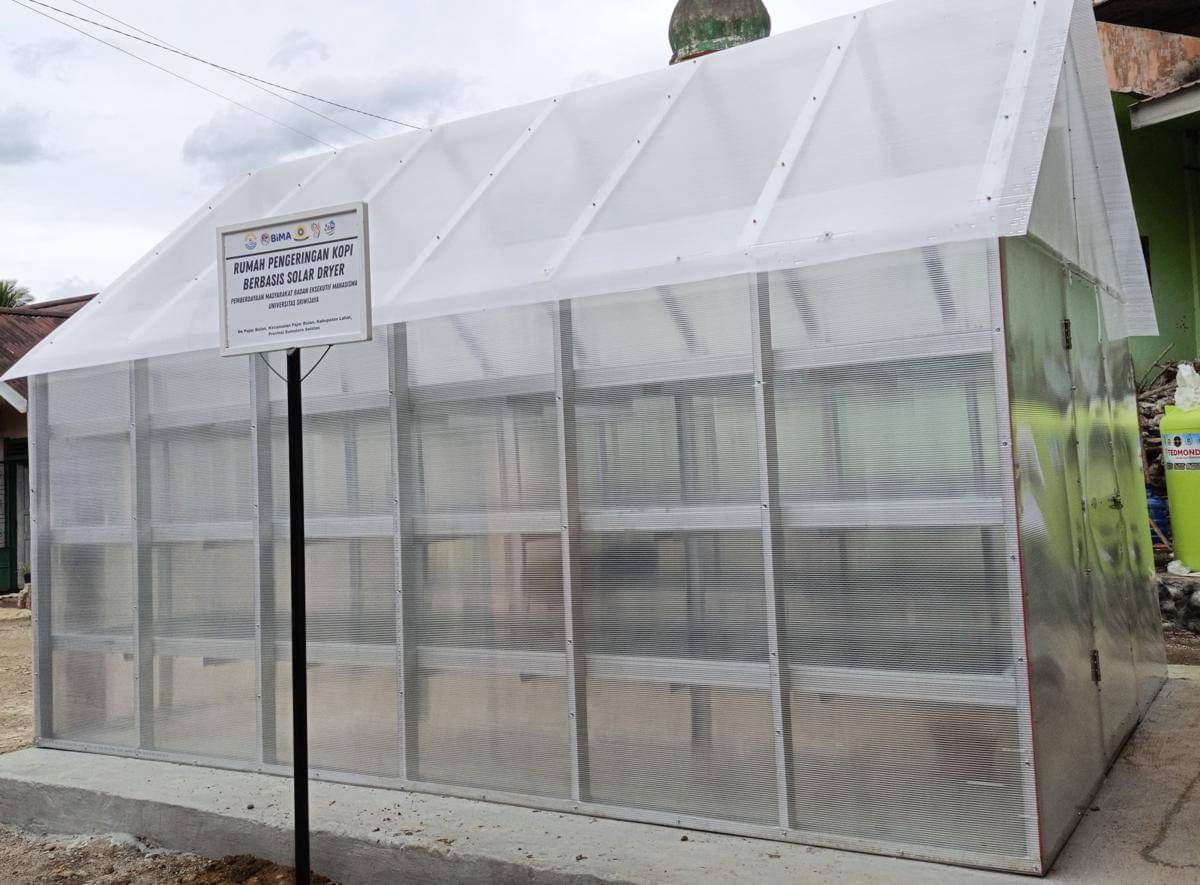 Inovasi Home Dry Coffee berbasis Solar Dryer yang dilakukan mahasiswa Unsri untuk petani kopi. (Fathir for IDN Times)