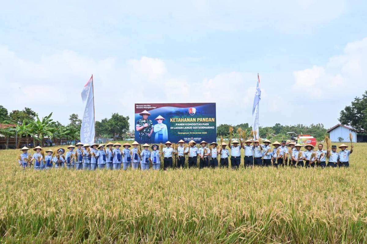 Lanud Adi Soemarmo panen padi