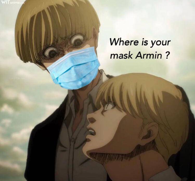 meme anime tentang masker