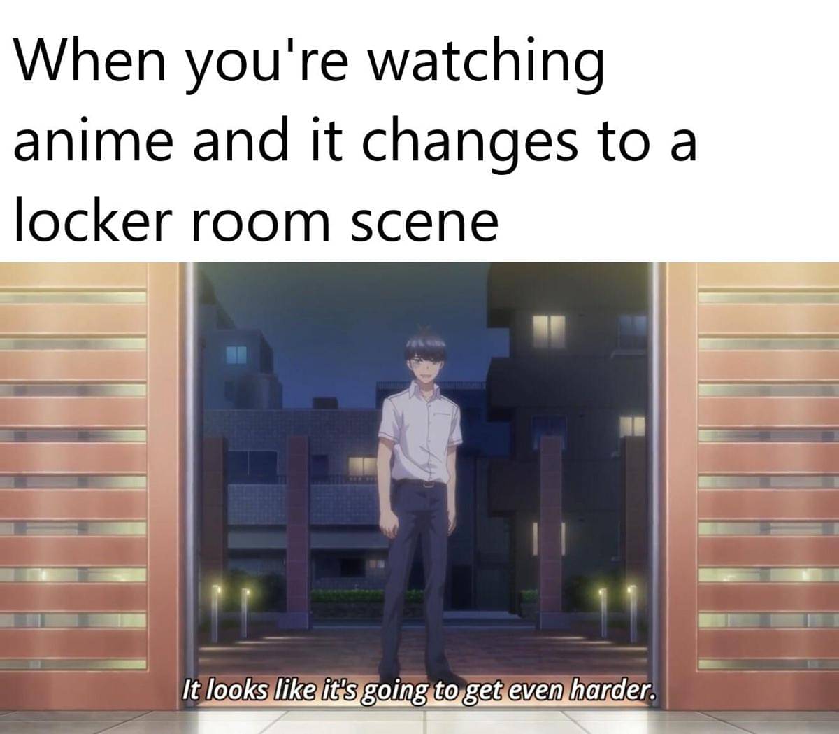 meme anime tentang ruang ganti