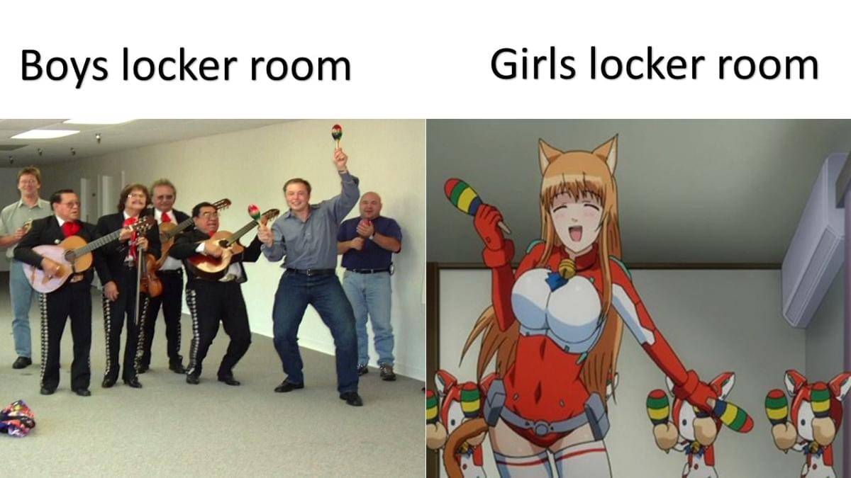 meme anime tentang ruang ganti