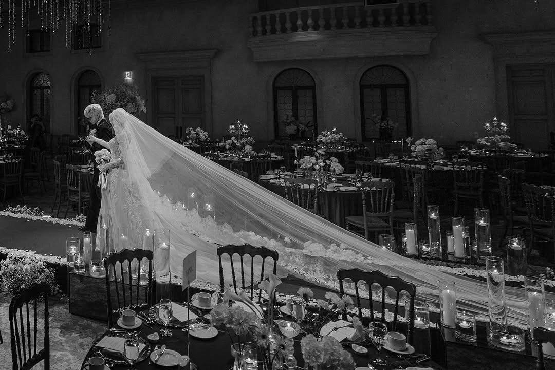 potret pernikahan Chanmina dan Ash Island