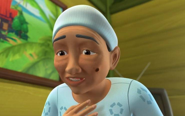 cuplikan Opah di kartun Upin & Ipin