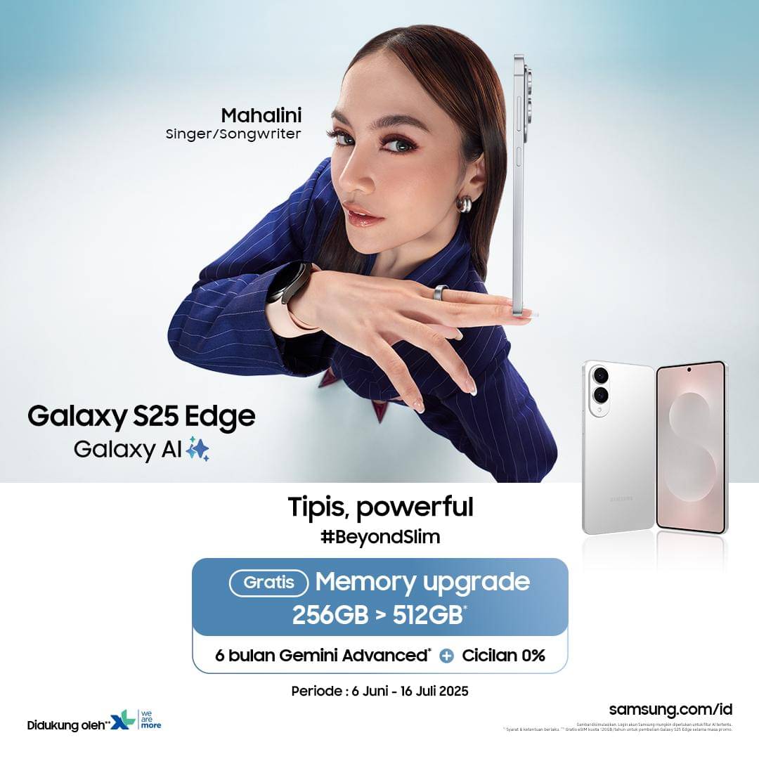 Mahalini sebagai bintang di Samsung Galaxy S25 Edge