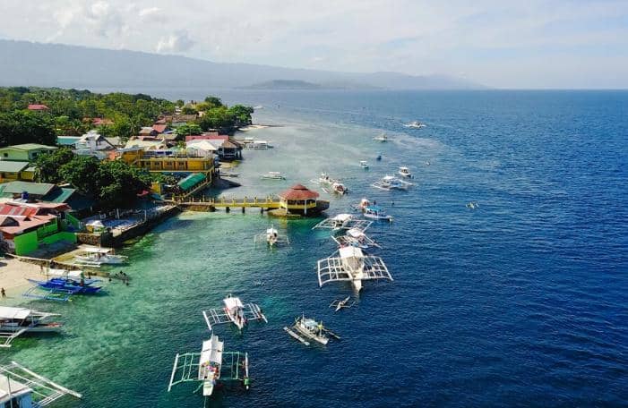 pemandangan kawasan wisata Dili, Timor Leste