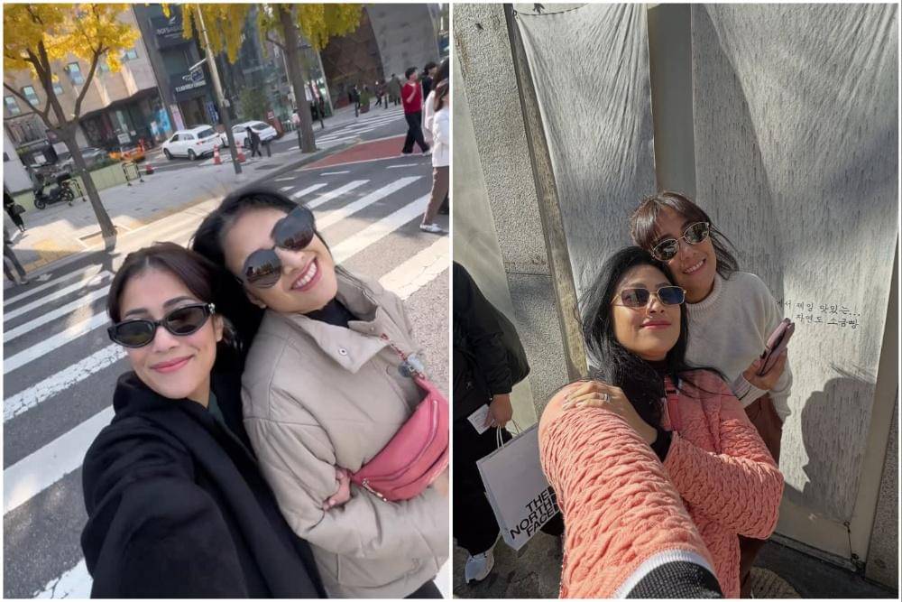 potret Gya dan Gadis Sadiqah liburan di Korea Selatan