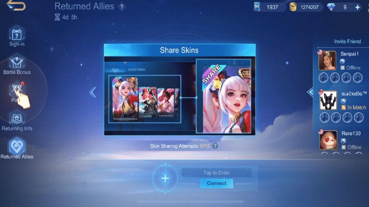 event Returned Allies