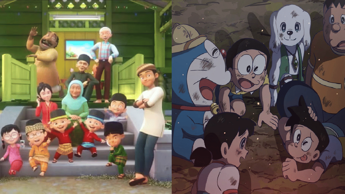 Upin & Ipin fokus pada nilai kekeluargaan dan Doraemon fokus pada persahabatan