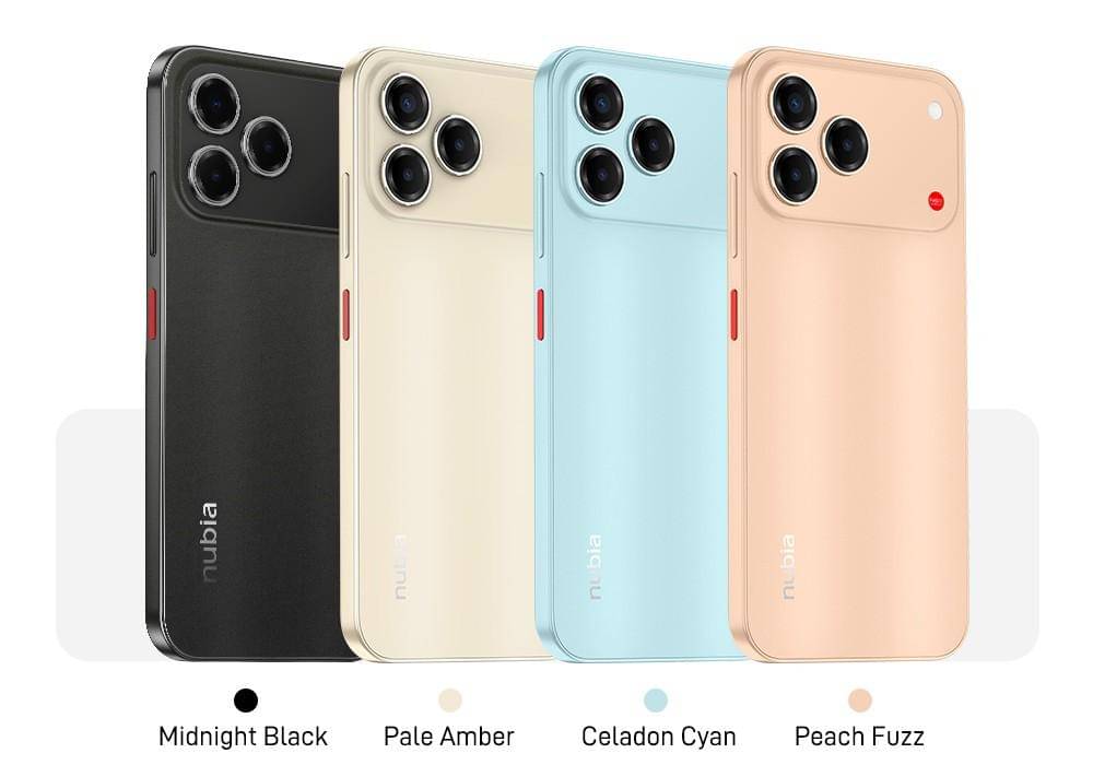Empat opsi warna ZTE nubia V80 Design