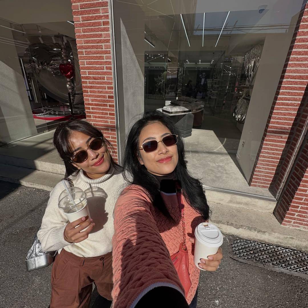 potret Gya dan Gadis Sadiqah liburan di Korea Selatan