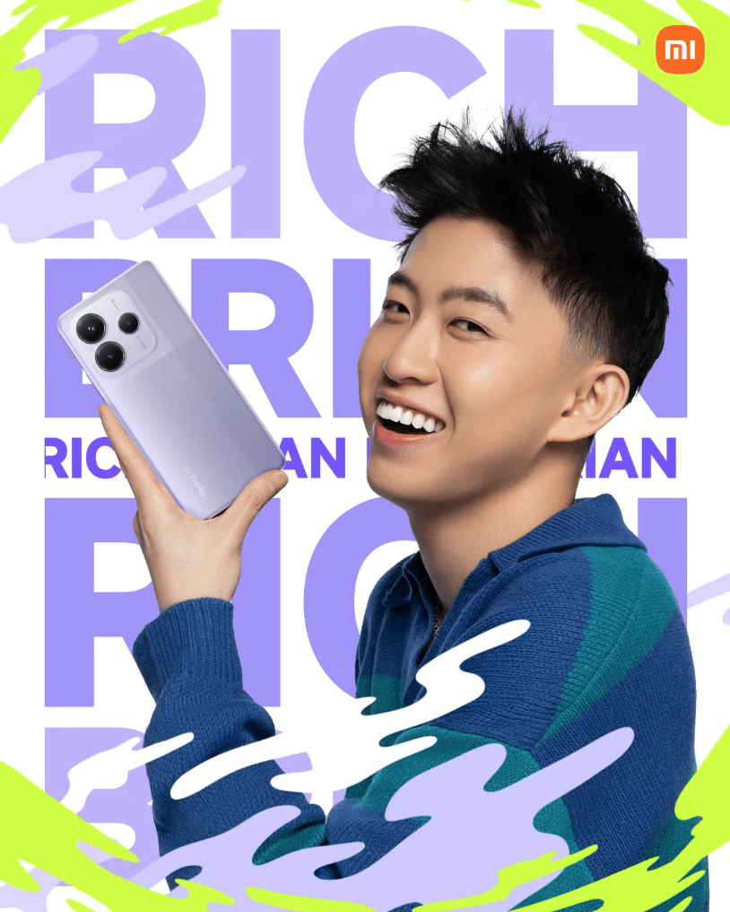 Rich Brian menjadi brand ambassador atau BA Redmi Note 14 Series
