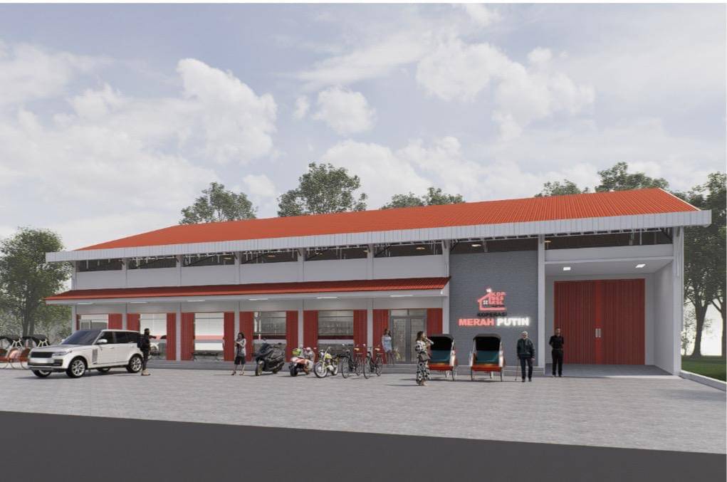 Rencana pembangunan unit usaha koperasi merah putih Parupuk Tabing (Foto: Istimewa)