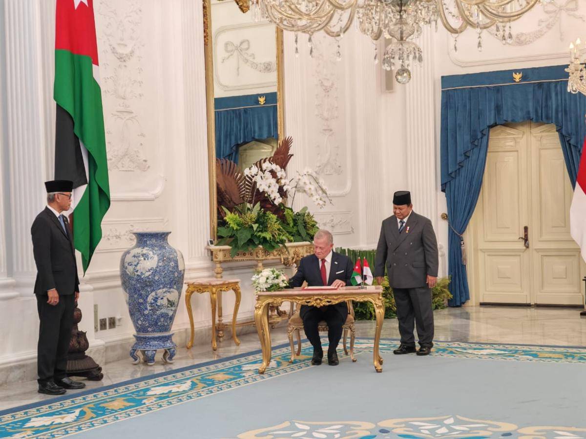 Raja Yordania berkunjung ke Indonesia