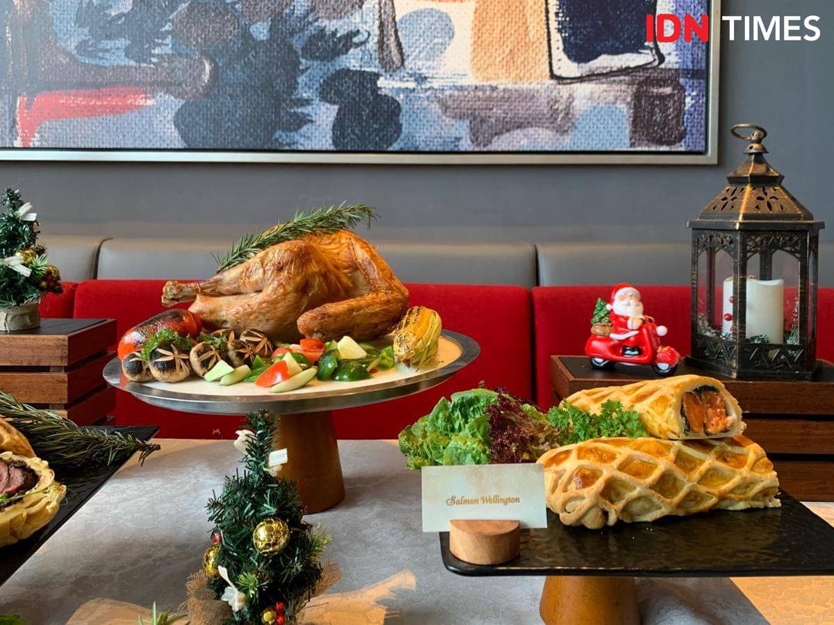 Potret menu Natal di Four Point by Sheraton Surabaya Tunjungan Plaza