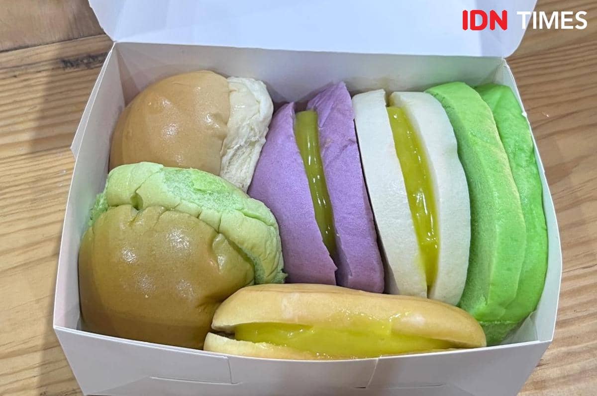 Potret roti kukus srikaya 