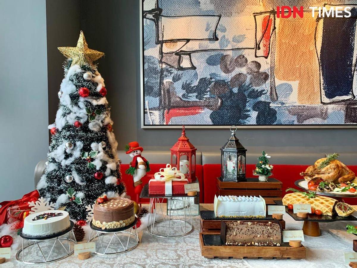 Potret menu Natal di Four Point by Sheraton Surabaya Tunjungan Plaza