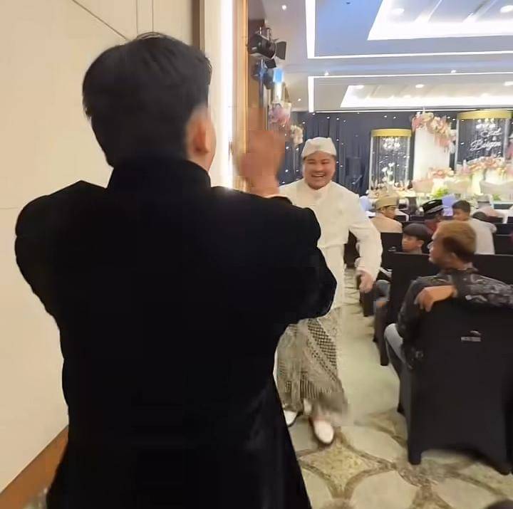 potret Anwar Bab di pernikahan Boiyen Pesek