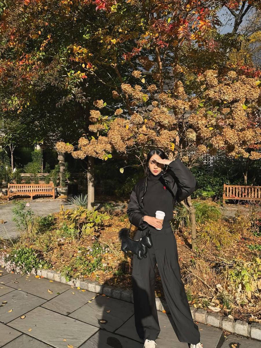 potret Anya Geraldine liburan musim gugur ke New York