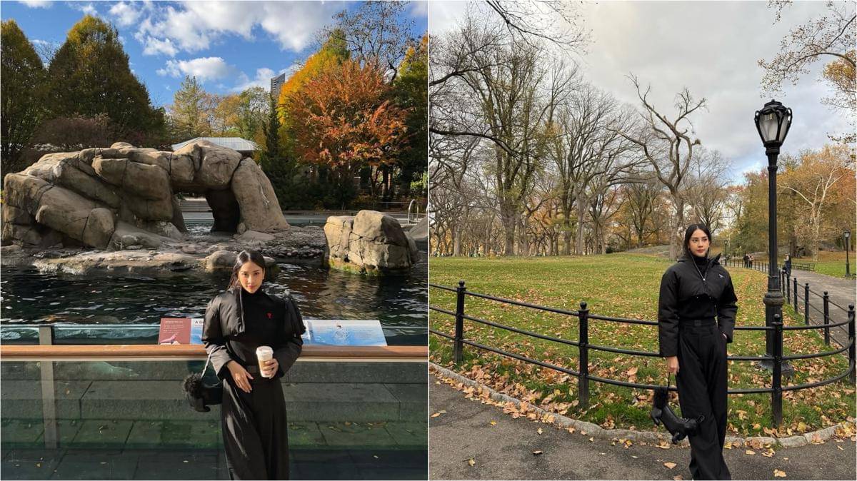 potret Anya Geraldine liburan musim gugur ke New York