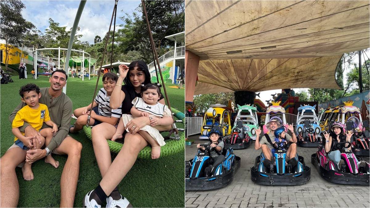potret keluarga Jessica Iskandar berwisata di Bandung