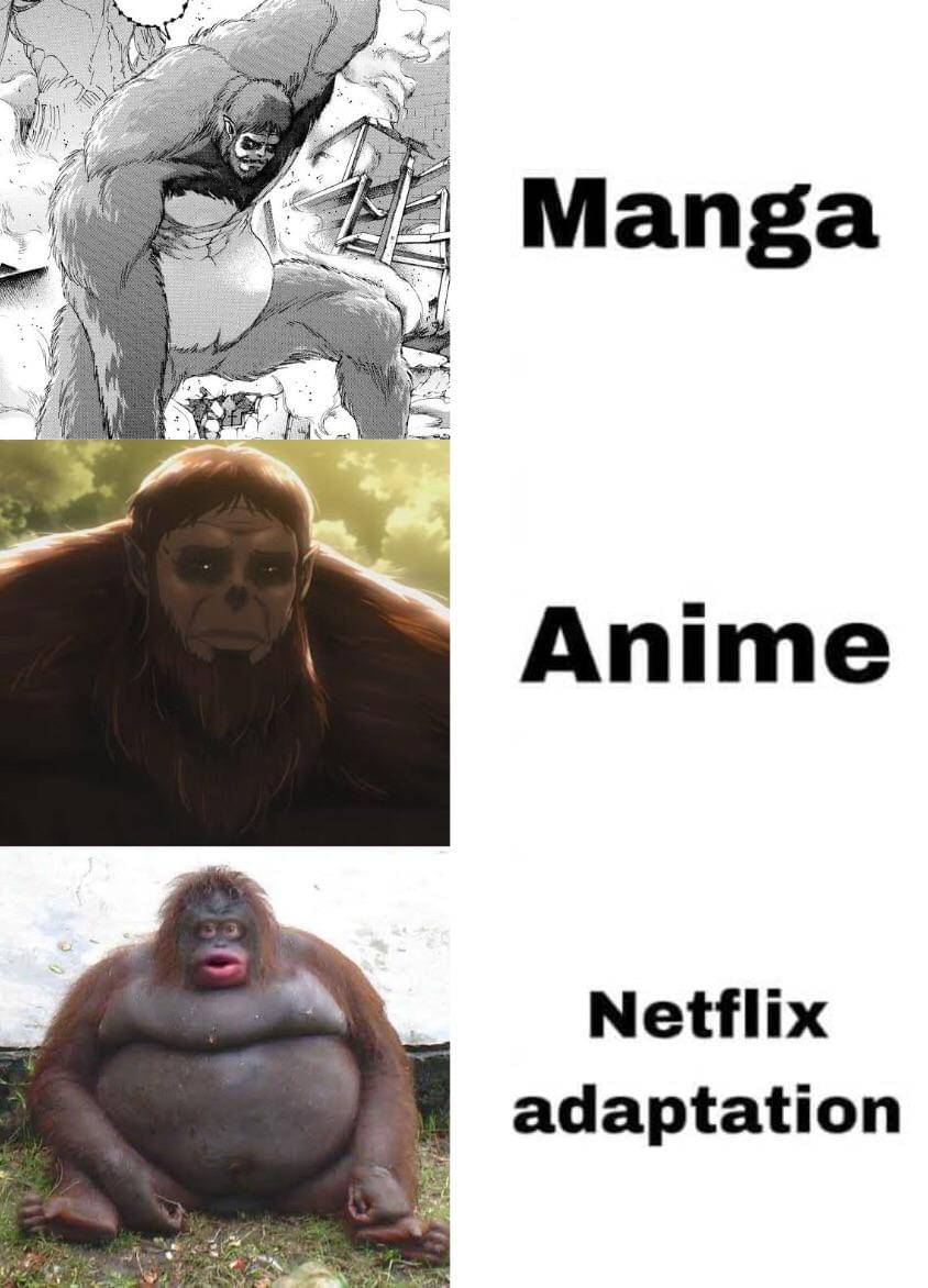 meme anime tentang monyet