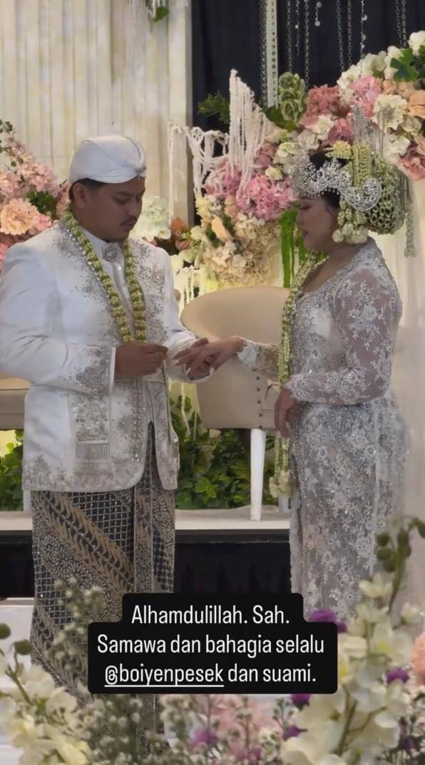 potret akad pernikahan Boiyen (instagram.com/wendicagur)