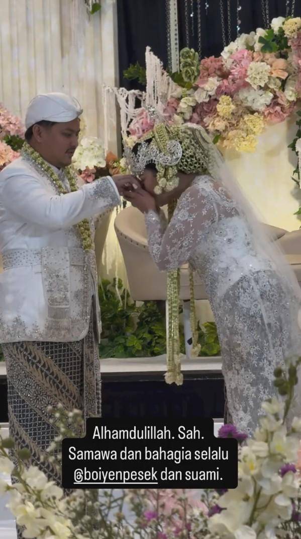 potret akad pernikahan Boiyen (instagram.com/wendicagur)