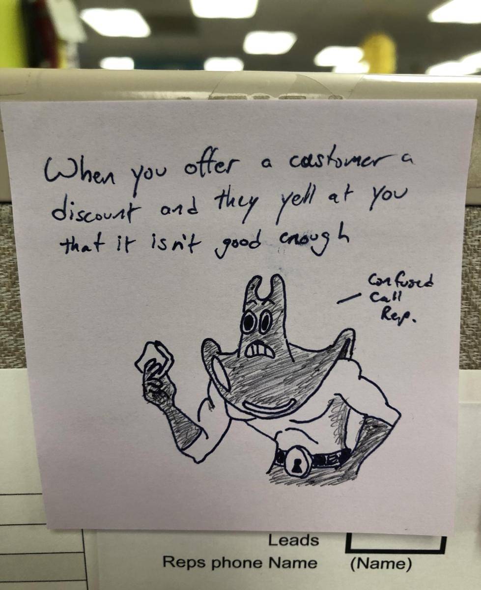 meme SpongeBob tentang pelanggan