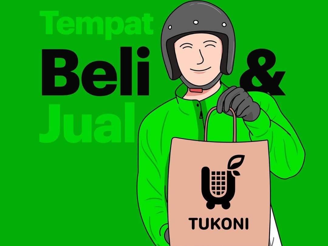 ilustrasi tukoni.id mengantarkan pesanan makanan