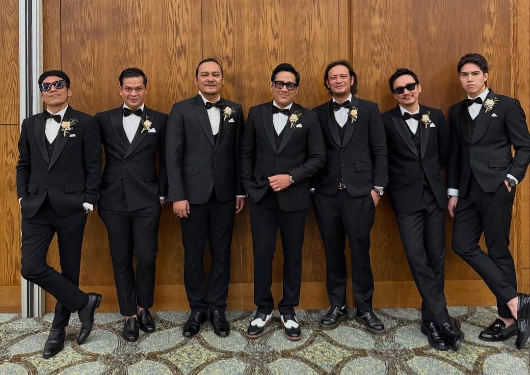 potret Groomsmen di pernikahan Boiyen