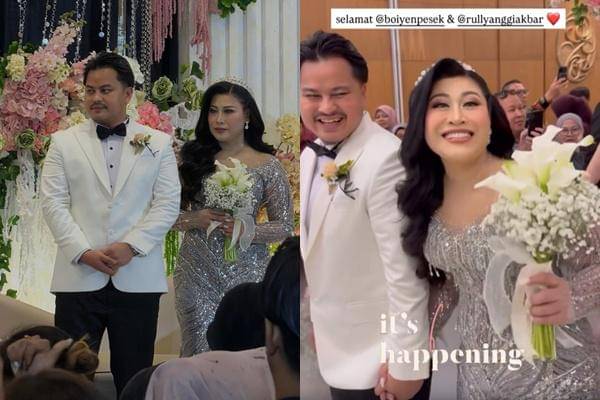 Resepsi Pernikahan Boiyen dan Rully (instagram.com/boiyenpesek)