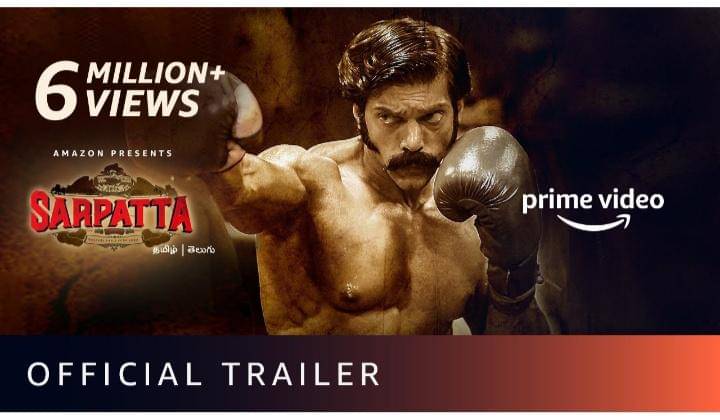 poster film Sarpatta Parambarai (dok. Prime Video India/Sarpatta Parambarai)