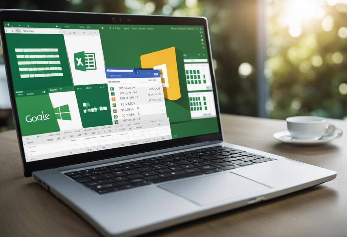 Menggunakan Spreasheet di laptop