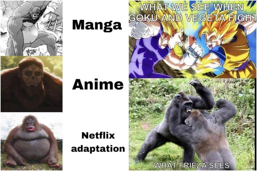 kolase meme anime tentang monyet