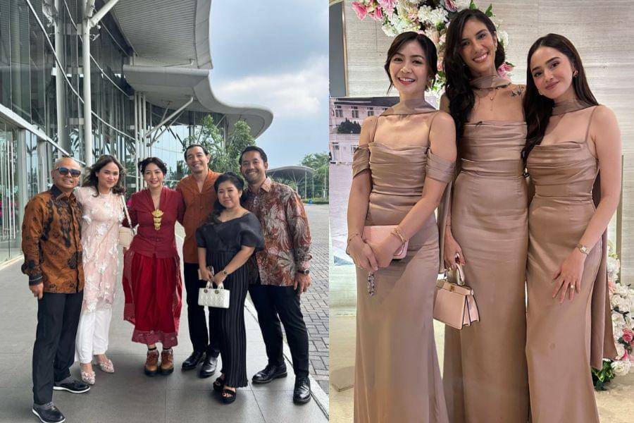 Gaya Tamu Artis di Pernikahan Boiyen