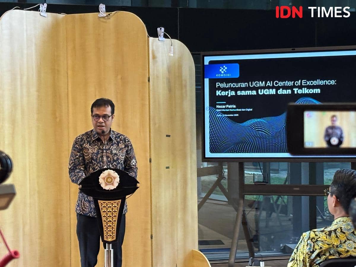 Wakil Menteri Kementerian Komunikasi dan Digital (Komdigi), Nezar Patria. (IDN Times/Herlambang Jati Kusumo)
