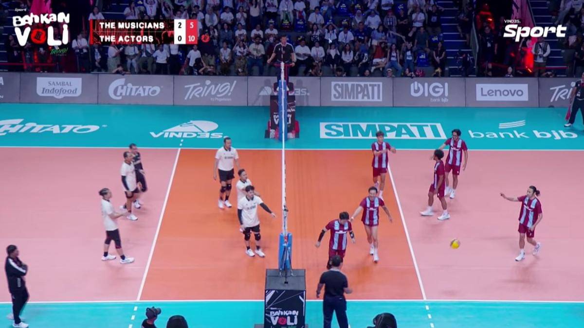 Ariel NOAH Cedera saat Main Bahkan Voli 3