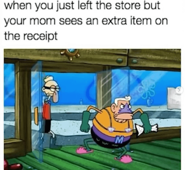 meme kartun tentang belanja