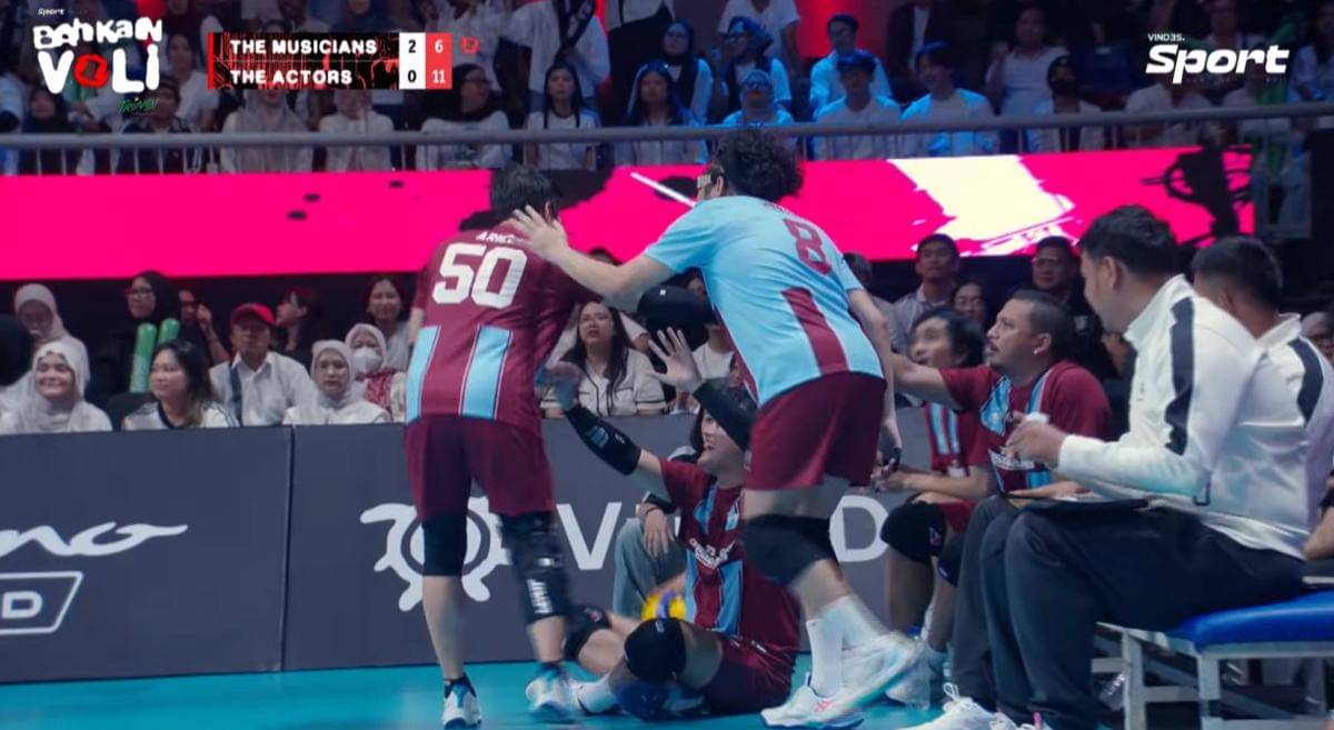 Ariel NOAH Cedera saat Main Bahkan Voli 3