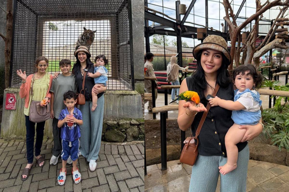 potret Jessica Iskandar dan keluarga di Lembang Park and Zoo, Bandung