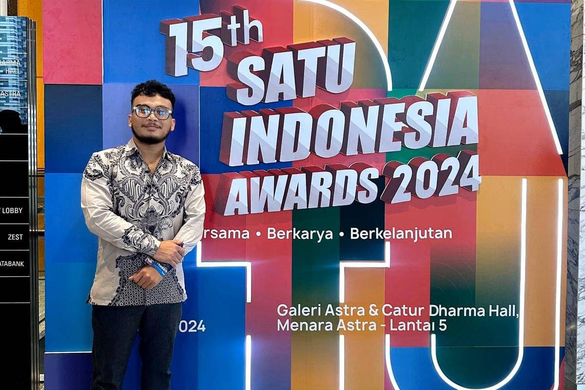Reza Riyady Pragita menghadiri acara 15th Satu Indonesia Awards 2024.