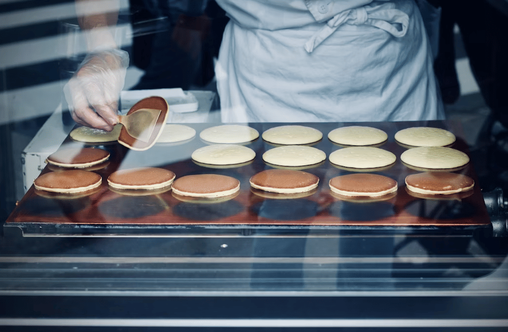 ilustrasi membuat dorayaki