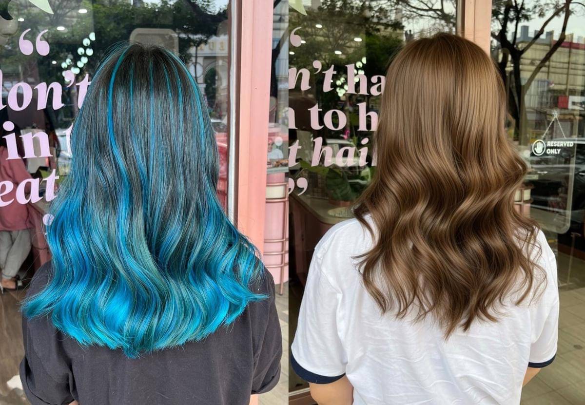 ilustrasi warna rambut 