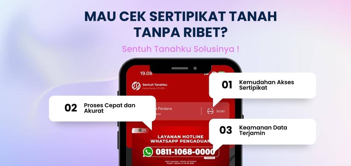 Tampilan aplikasi Sentuh Tanahku buatan Kementerian ATR/BPN