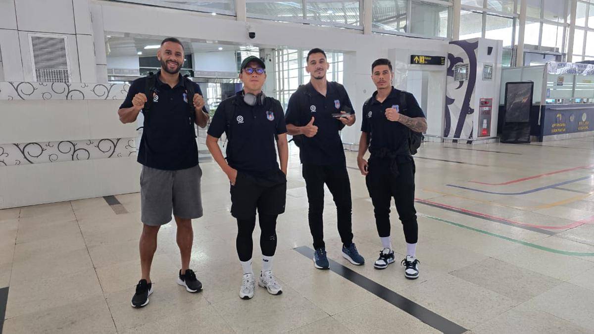 Pemain Sumsel United yang berangkat ke Aceh.