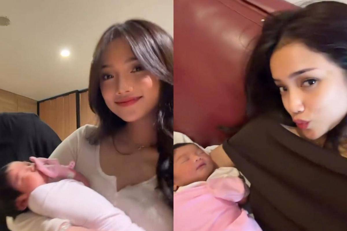 Fuji gendong ponakan