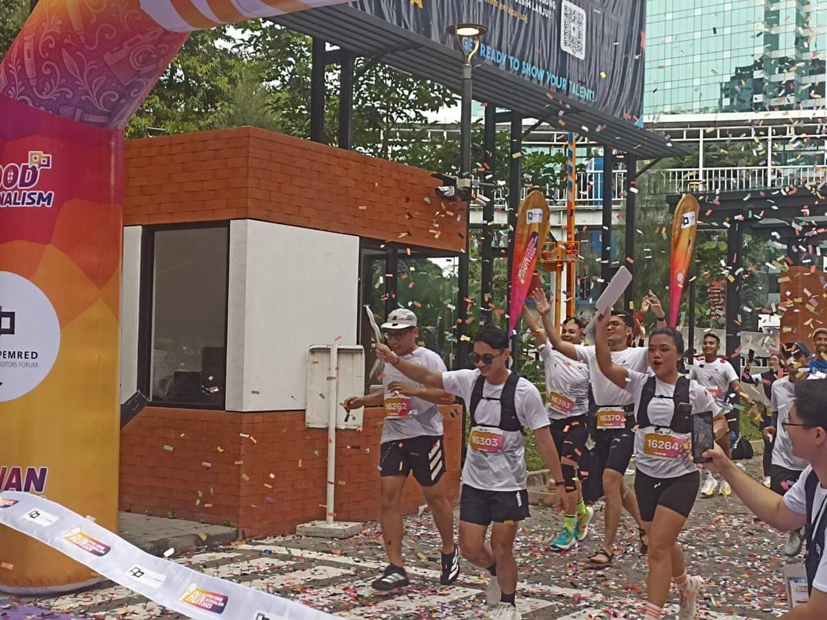 Run for Good Journalism di Atma Jaya, Minggu (16/11/2025).